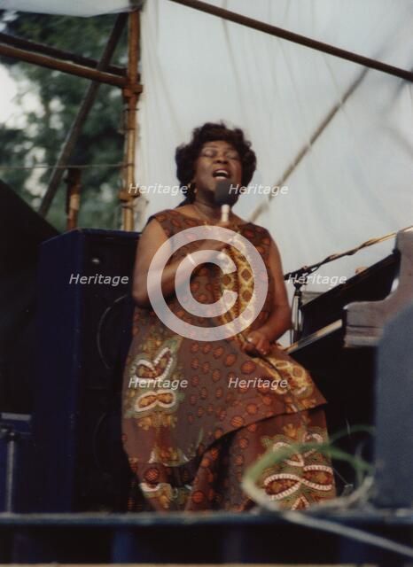 Sarah Vaughan, Knebworth, Capital Radio Jazz Festival, 1981. Creator: Brian Foskett.