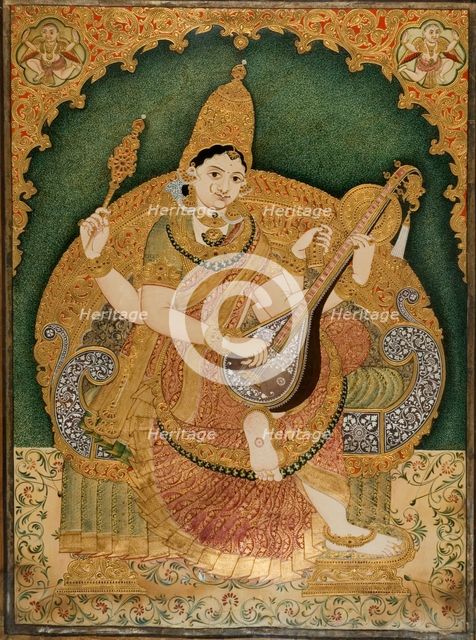 Saraswati. Artist: Krishnappa, Chitragara  