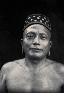 Sarawak: Tama Bulan, a Kenyah chief, c1900. Creators: Unknown, Tama Bulan