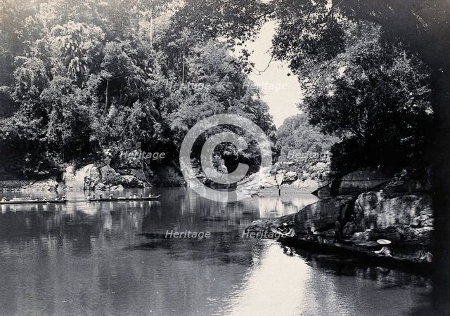 Sarawak: the Rejang River at the head of the Great Rapid, c1900. Creator: Unknown.