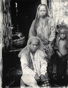 Sarawak: two Malay women and a child, c1900. Creator: Unknown