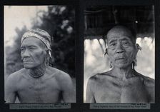 Sarawak: two tribal chiefs, c1900. Creator: Unknown