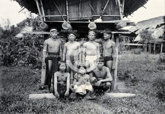 Sarawak: a group of Long Sibatu Kenyah people, c1900. Creator: Unknown.