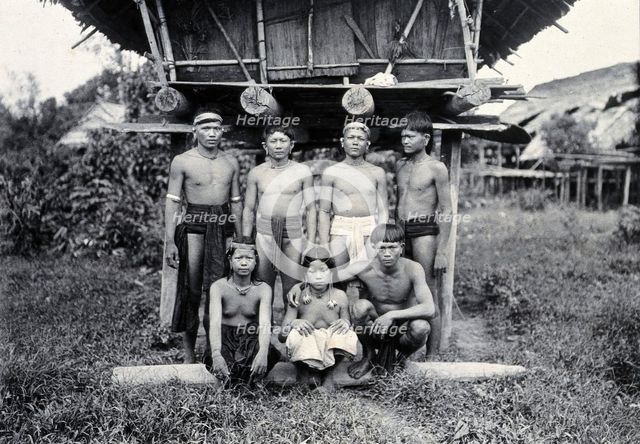 Sarawak: a group of Long Sibatu Kenyah people, c1900. Creator: Unknown.