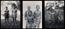 Sarawak: a Kayan and Sea Dayak man, three Land Dayaks, and a Sea Dayak man and woman. Creator: Unknown