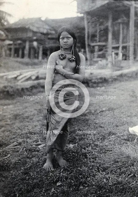 Sarawak: a Kayan girl, c1900. Creator: Unknown.