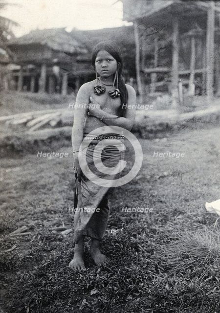 Sarawak: a Kayan girl, c1900. Creator: Unknown.