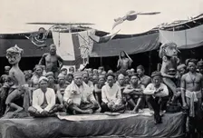 Sarawak: a peace-making ceremony between two Kayan tribes, c1900. Creator: Unknown