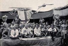 Sarawak: a peace-making ceremony between two Kayan tribes, c1900. Creator: Unknown
