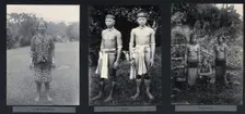 Sarawak: a Sea Dayak woman, two Kayan youths and three Kenyah women, c1900.. Creator: Unknown