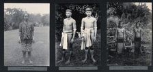 Sarawak: a Sea Dayak woman, two Kayan youths and three Kenyah women, c1900.. Creator: Unknown