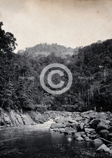 Sarawak: falls on the Baram River, c1900. Creator: Unknown.