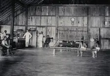 Sarawak: interior of the Baram Fort, c1900. Creator: Unknown