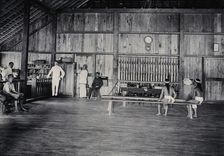 Sarawak: interior of the Baram Fort, c1900. Creator: Unknown