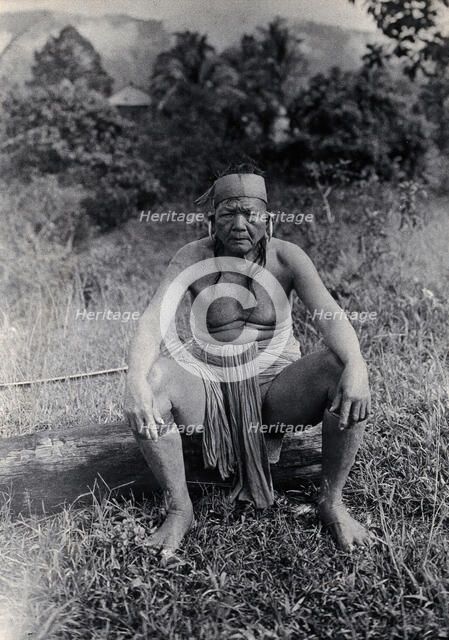 Sarawak: Laki Bo, a Kayan tribal chief, c1900. Creator: Unknown.