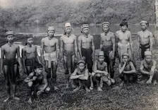 Sarawak: people of a Long Pokun tribe from the Upper Tinjar region, c19th century. Creator: Unknown