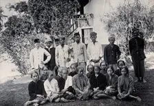 Sarawak: people of the Sibuyaus tribe from the Lundu region, c1900. Creator: Unknown