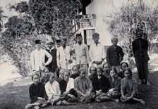 Sarawak: people of the Sibuyaus tribe from the Lundu region, c1900. Creator: Unknown