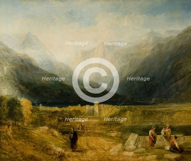 Sarazana, North Italy, 1837-1840. Creator: Frederick Henry Henshaw.