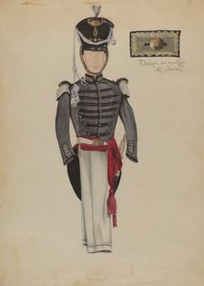 Sargent's Dress Uniform, c. 1936. Creator: Jean Gordon
