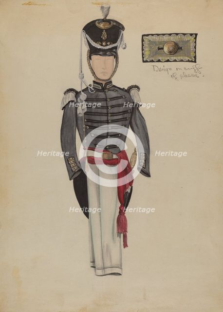Sargent's Dress Uniform, c. 1936. Creator: Jean Gordon.