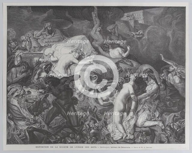 Sardanapale, from "Le Monde Illustré", May 16, 1874. Creator: Emile Thomas.