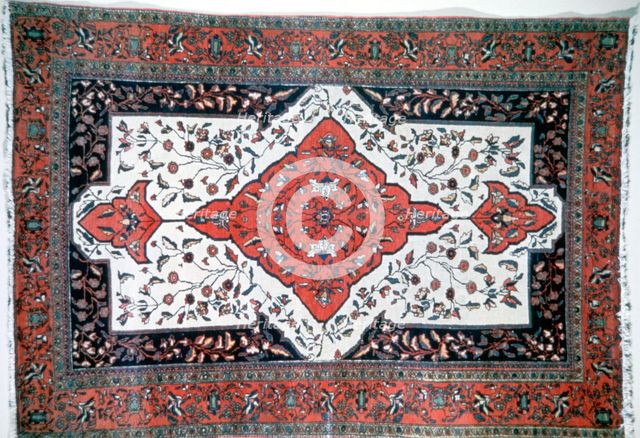 Sarouk rug, Persia. Artist: Unknown