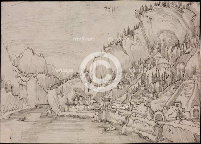 Sarmingstein on the Danube, 1511. Artist: Altdorfer, Albrecht (c. 1480-1538)