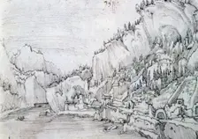 Sarmingstein on the Danube 16th century. Artist: Albrecht Altdorfer