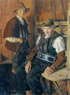 Sarnthein farmers, 1907. Creator: Ferdinand Kruis