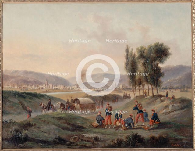 Sarrebruck after the battle, August 5, 1870. Creator: Gustave Boulanger.