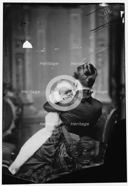 Sartoris, Mrs. (Nellie Grant) with baby, 1876.  Creator: Unknown.
