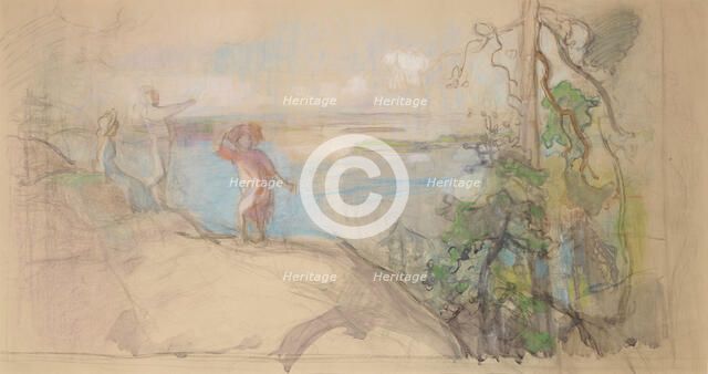 Sarvikallio, sketch, 1910-1912. Creator: Eero Jarnefelt.