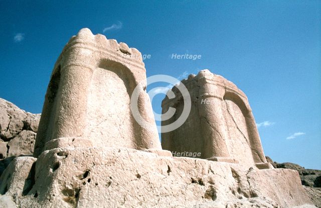 Sasanian fire altar, Naqsh-i-Rustam, Iran. Creator: Vivienne Sharp.