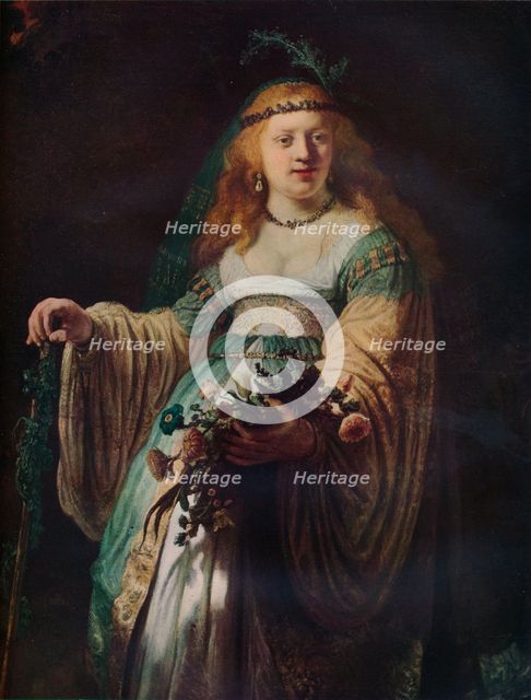 'Saskia van Uylenburgh in Arcadian Costume', 1635. Artist: Rembrandt Harmensz van Rijn.