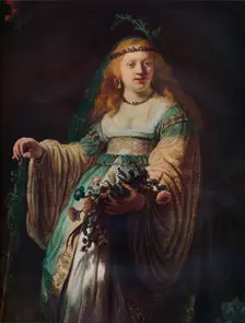 Saskia van Uylenburgh in Arcadian Costume 1635. Artist: Rembrandt Harmensz van Rijn