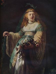 Saskia van Uylenburgh in Arcadian Costume 1635. Artist: Rembrandt Harmensz van Rijn