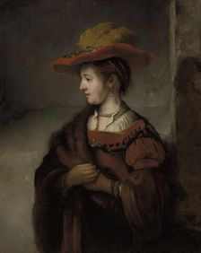 Saskia van Uylenburgh, the Artist Rembrandt's Wife, mid 17th century. Creator: Abraham Van Dyck