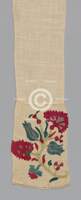 Sash or Scarf Fragment (?), Turkey, 17th century. Creator: Unknown.
