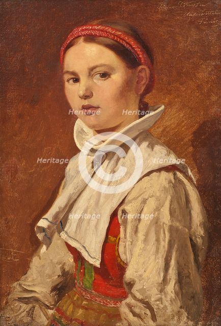 Såsser Kerstin Andersdotter, Dalecarlia, 1858. Creator: Johan Fredrik Hockert.