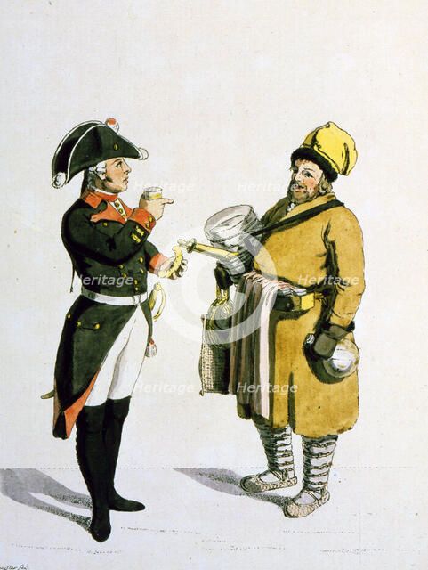Sbiten vendor, 1799.  Artist: Christian Gottfried Heinrich Geissler