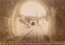 Sbocco della Galleria Valenza ed imbocco della galleria Vallerosa, October 1883. Creator: Achille Mauri