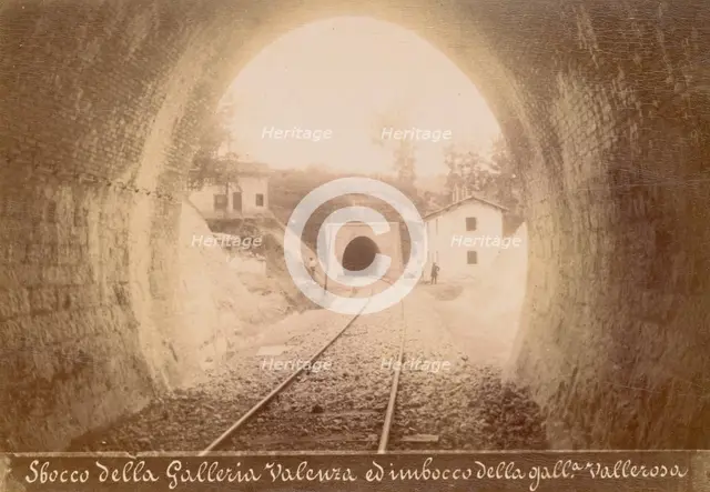 Sbocco della Galleria Valenza ed imbocco della galleria Vallerosa, October 1883. Creator: Achille Mauri.