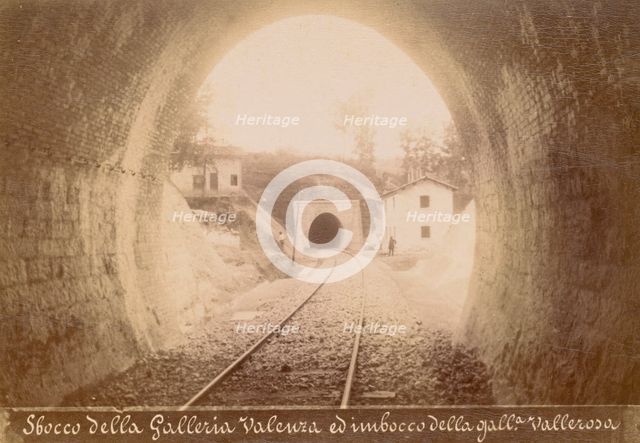 Sbocco della Galleria Valenza ed imbocco della galleria Vallerosa, October 1883. Creator: Achille Mauri.