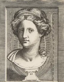 Sculpted head of Juno, ca 1531-76. Creator: Giulio Bonasone