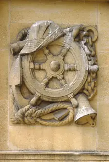 Sculptural detail, Eltham Palace, London, 1999. Artist: J Bailey
