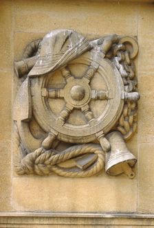 Sculptural detail, Eltham Palace, London, 1999. Artist: J Bailey