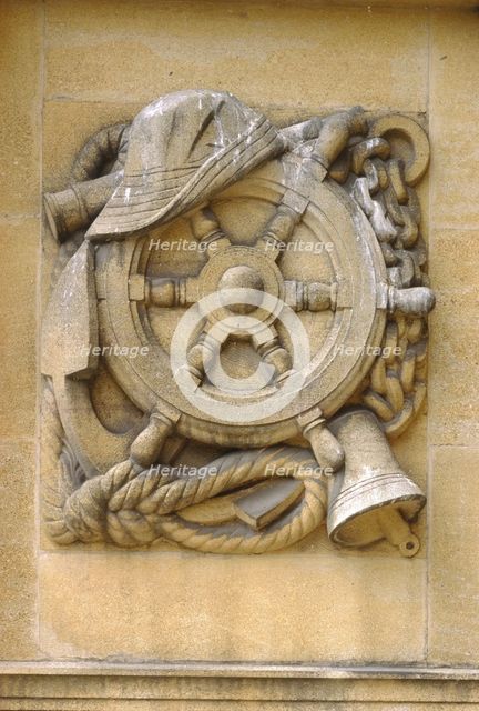 Sculptural detail, Eltham Palace, London, 1999. Artist: J Bailey