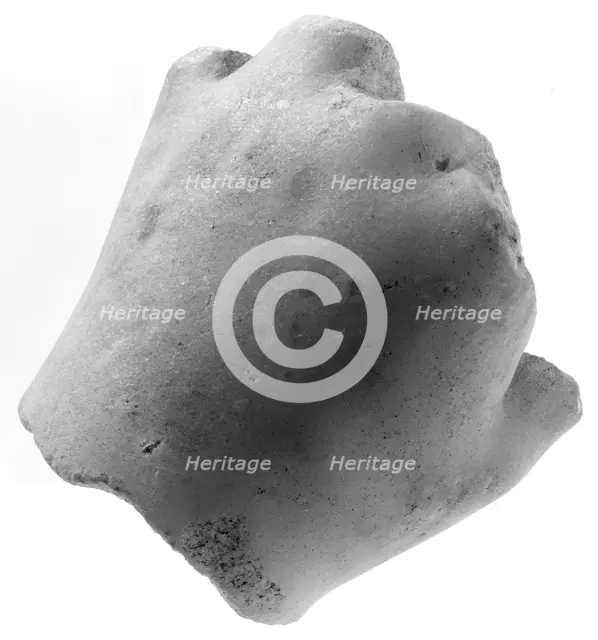 Sculptural Fragment: Left Hand, about 320 BC. Creator: Unknown.