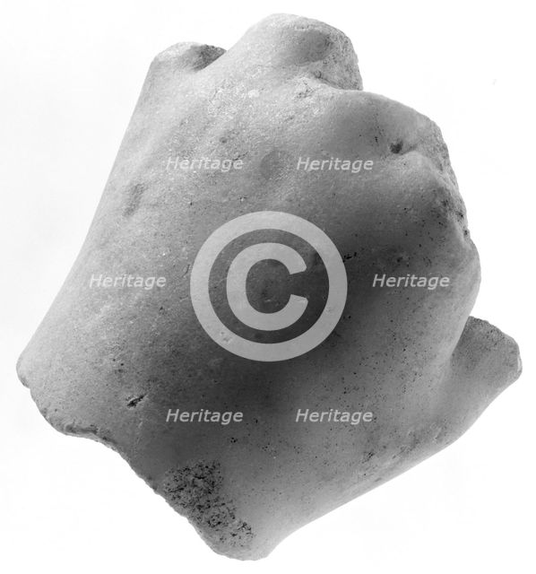 Sculptural Fragment: Left Hand, about 320 BC. Creator: Unknown.
